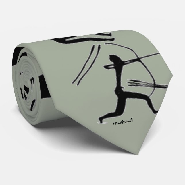 Gravata Cervos de Lascaux (Rolled)