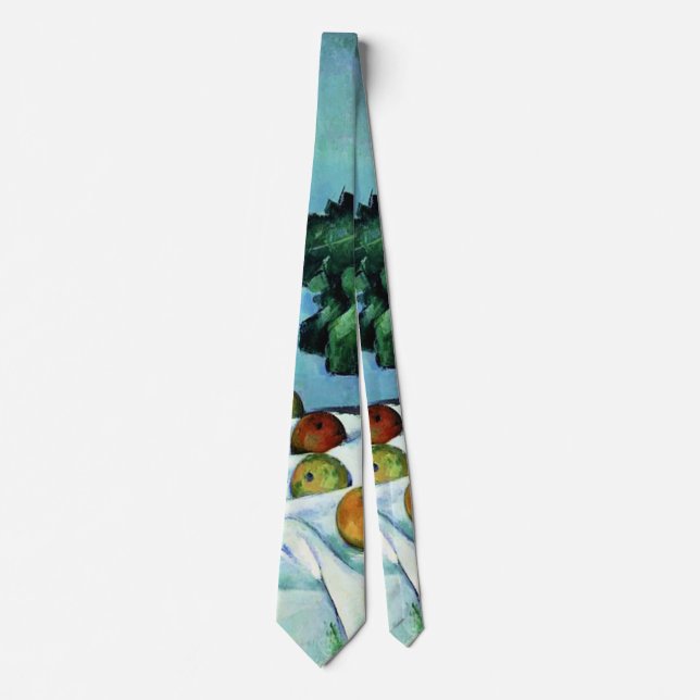 Gravata Cezanne - Vida Estática com Maçãs e Primroses (Frente)