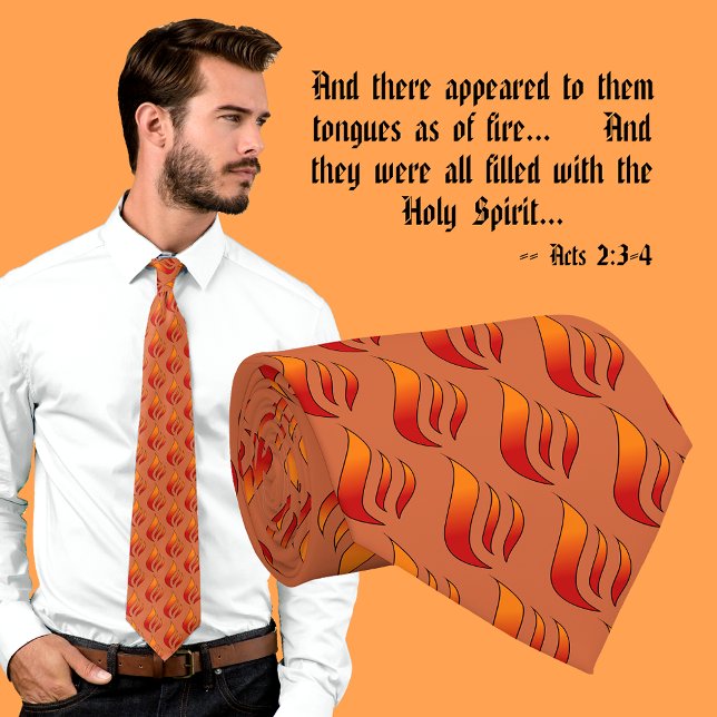 Gravata Chamas ou línguas de fogo (Criador carregado)