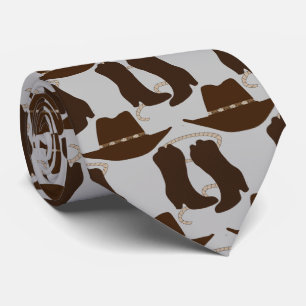 Gravata Chapéu e Raízes do Cowboy Ocidental