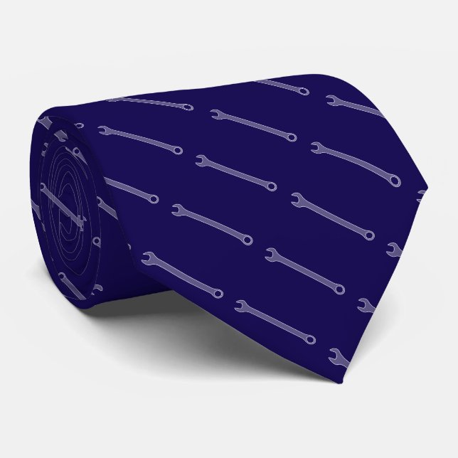Gravata Chave inglesa azul (Rolled)