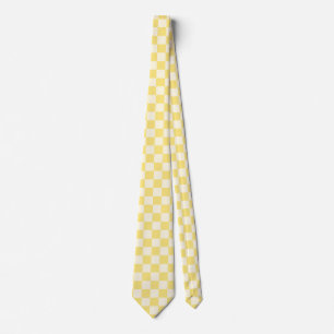 Gravata Checkerboard amarelo