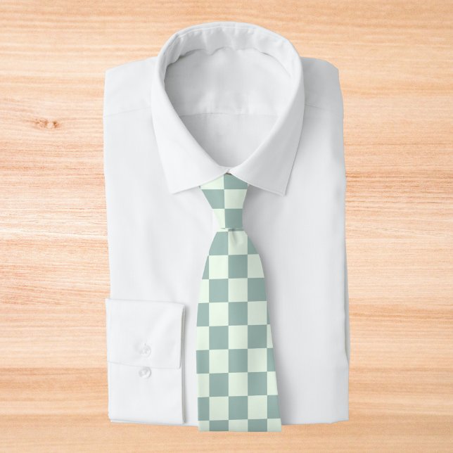 Gravata Checkerboard Opal e Honeydew (Criador carregado)