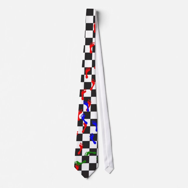 Gravata Checkerwalk pelo design de Genepool (Frente)