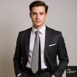 Gravata Cheeky Monkey Pattern