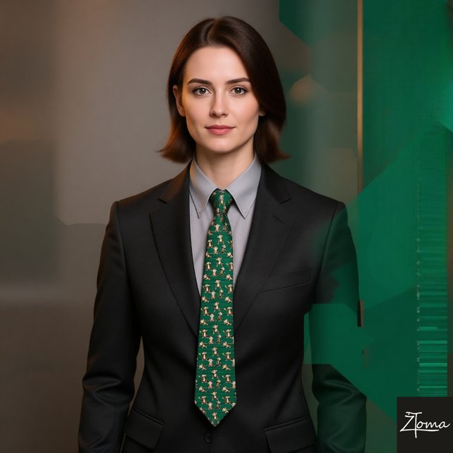 Gravata Cheeky Monkey Pattern (Criador carregado)