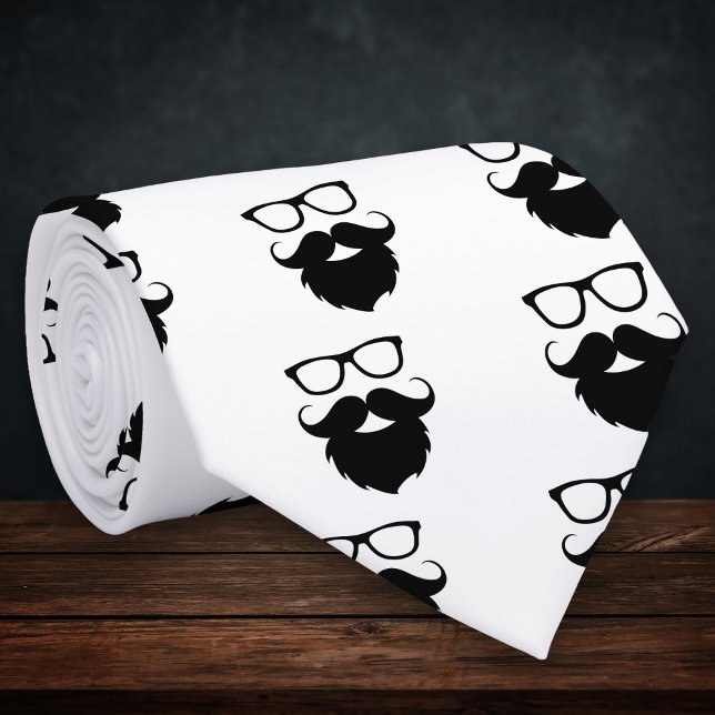 Gravata Cheio Cultivou Homem-Barba Engraçado (Criador carregado)