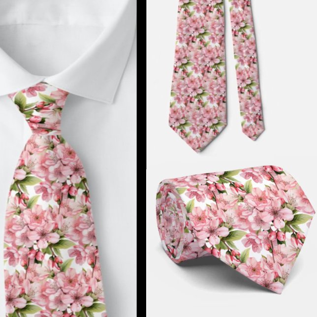 Gravata Cherry Blossom Neck TIe (Criador carregado)