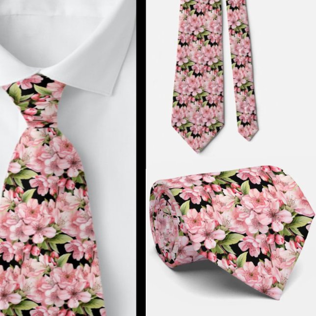 Gravata Cherry Blossom Neck TIe (Criador carregado)
