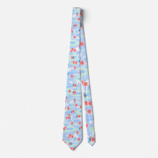 Gravata Cherry Blossom Rainstorm Tie