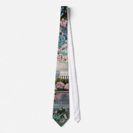Gravata Cherry Blossoms e Licoln Memorial Tie
