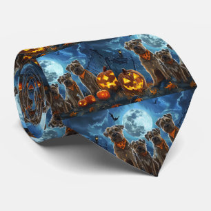 Gravata Chesapeake Bay Terrier Halloween Spooky