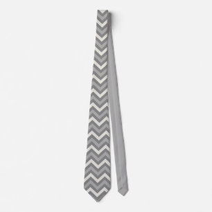Gravata Chevron Cinza