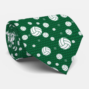 Gravata Chevron Verde de Voleibol Padrão