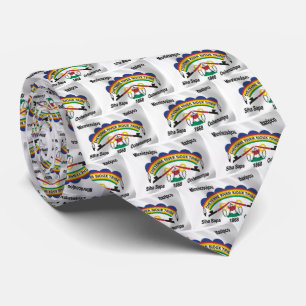 Gravata Cheyenne River Sioux Flag Tie