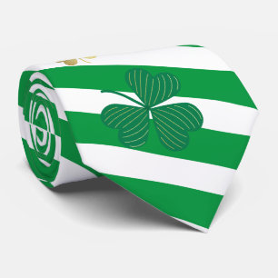 Gravata Chic Happy Boa Sorte Dourada Rua de Shamrock Patri