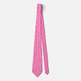 Gravata Chic Pink White Polka Dots Groom Gift  