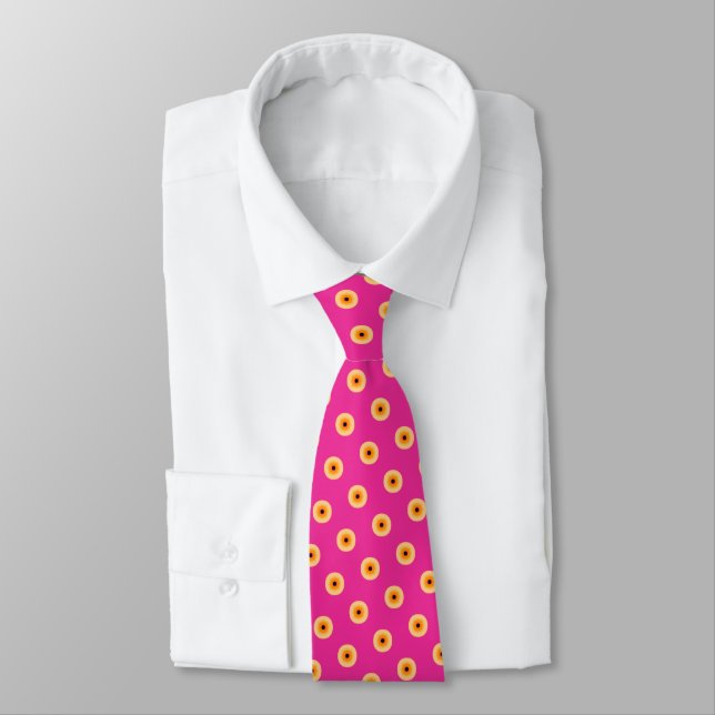 Gravata Chic Yellow Pink Polka Dot (Amarrado)