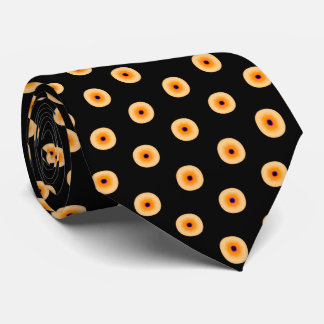 Gravata Chic Yellow Purple Polka Dot Neck Tie