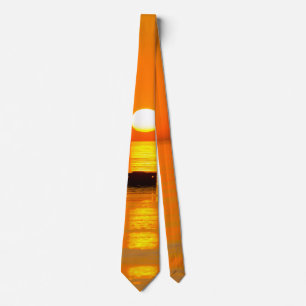 Gravata Chicago Orange Galore Morning Neck