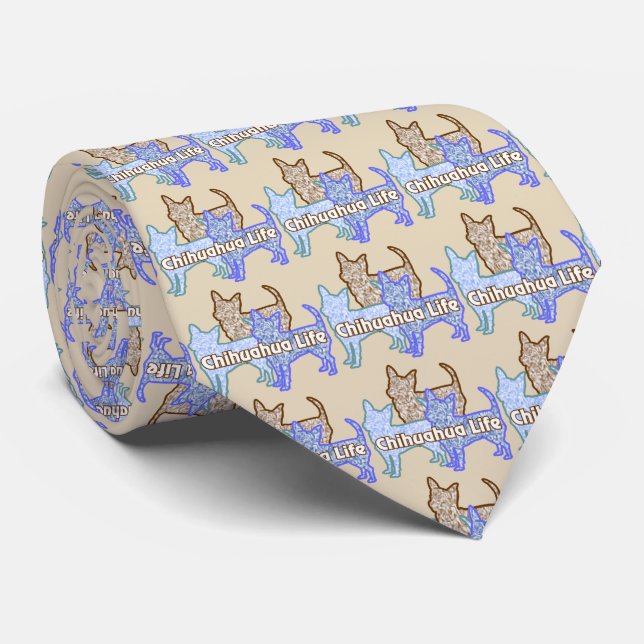 Gravata Chihuahua Life Tie (Rolled)