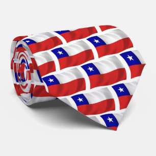 Gravata Chile Flag Tie