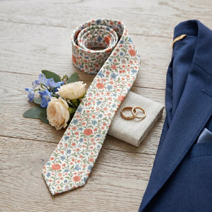 Gravata Chique com Estampa de Arte Floral