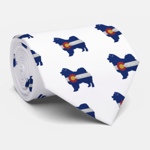 Gravata Chow Chow Dog Breed Silhouette Colorado Flag
