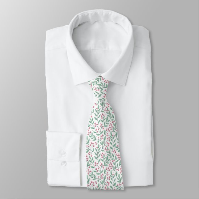Gravata Christmas Pink Pattern Neck Tie (Amarrado)