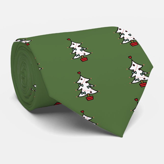 Gravata Christmas tree (Rolled)