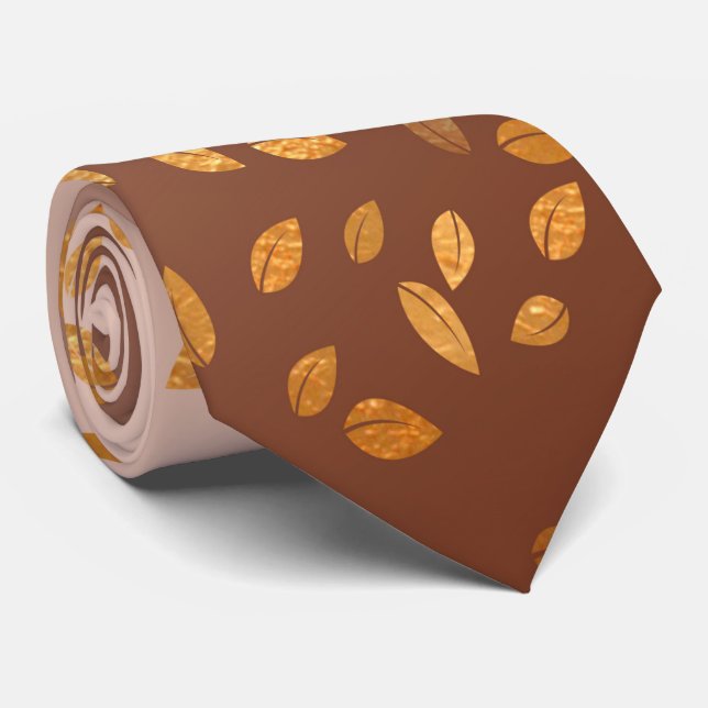 Gravata chuva do ouro (Rolled)
