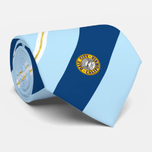 Gravata Cidade Daly (Califórnia) bandeira da cidade Neck T