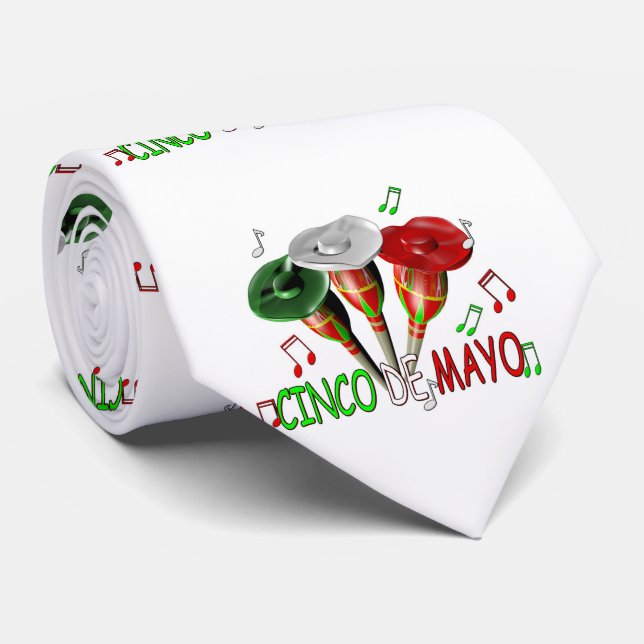Gravata Cinco de Mayo (Rolled)