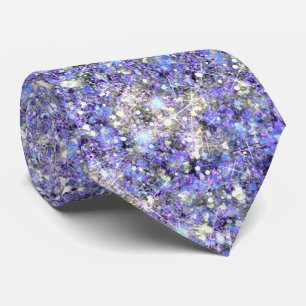 Gravata Cinza Azul Roxo Glitz  Sereia