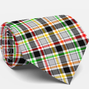 Gravata Cinza Cinza Preto Multicolor Flanela Xadrez Tartã