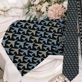 Gravata Cinza de avião Tie Armani em preto