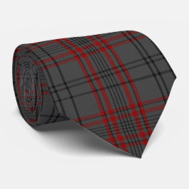 Gravata Cinza de carvão Red Black Xadrez Tartan Flannel