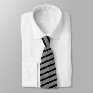 Gravata Cinza de Moda Preta