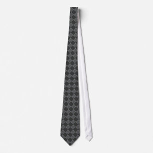 Gravata Cinza Diamond Pattern Tie