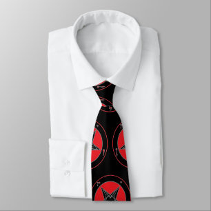 Gravata Cinza e Preto Vermelho de Segundo Plano