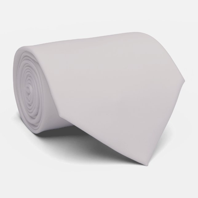 Gravata Cinza Empoeirado Pastel Macio Cor Sólida (Rolled)