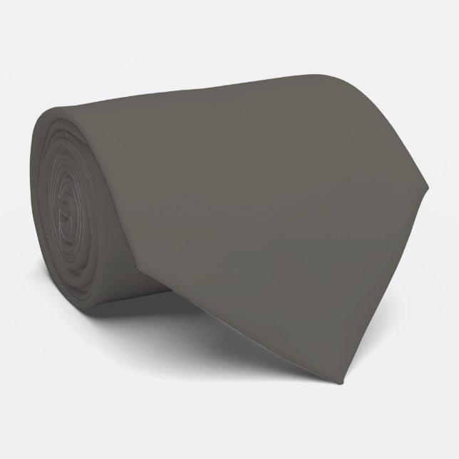 Gravata Cinza Escuro Ironside Laranja Pop De Cor (Rolled)