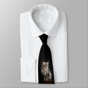 Gravata Cinza Fluffy Cat