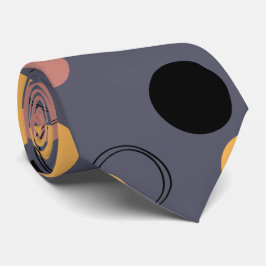 Gravata cinza na moda homens pretos do padrão amarelo