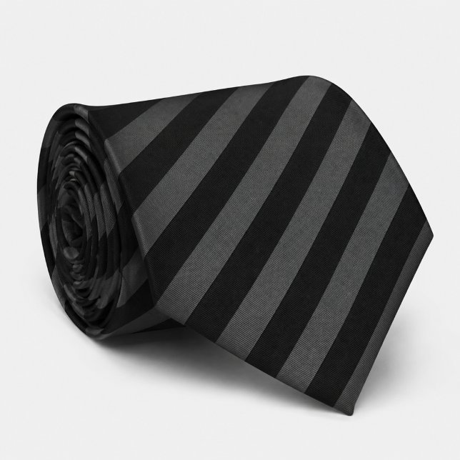 Gravata Cinza Preto Diagonal Monocromático  (Criador carregado)