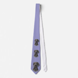 Gravata Cinza Weimaraner Necktie