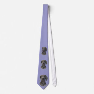 Gravata Cinza Weimaraner Necktie
