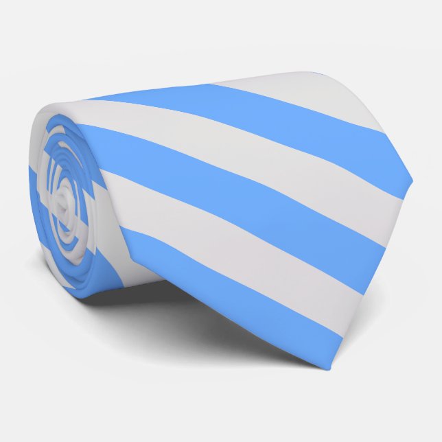 Gravata Cinzas azuis e leves riscadas (Rolled)