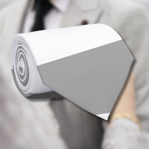 Gravata Cinzas clássicas e listras brancas