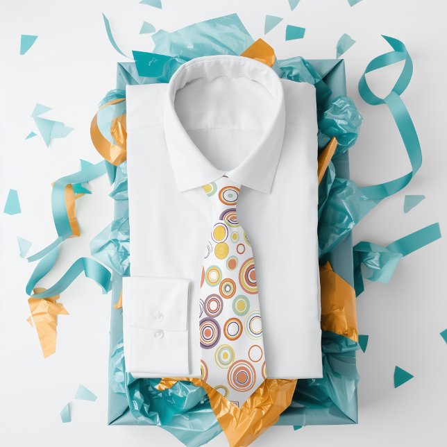 Gravata Círculos de outono Retroativos Grandes (Criador carregado)